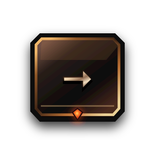 Right arrow key input glyph