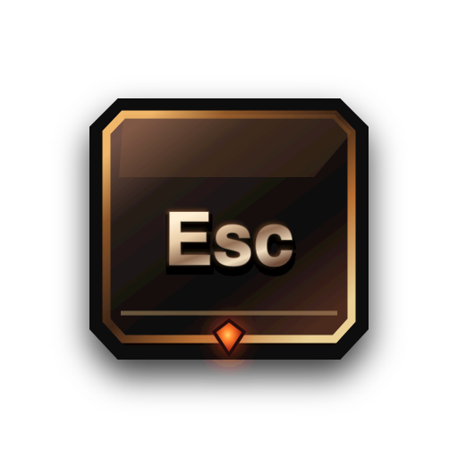 Escape key input glyph