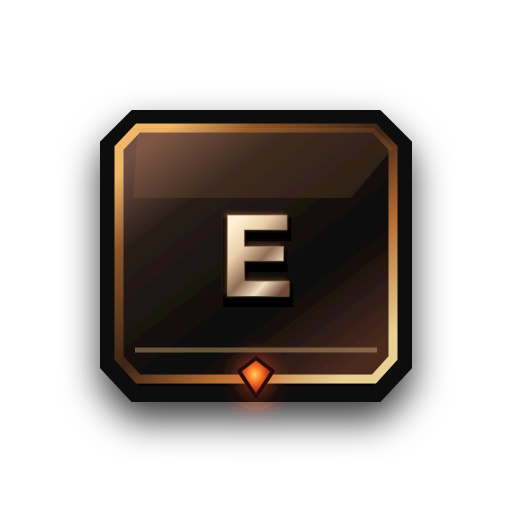 E key input glyph
