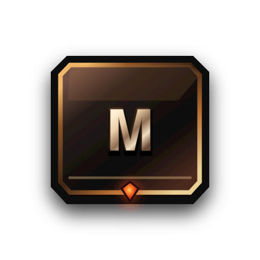 M key input glyph
