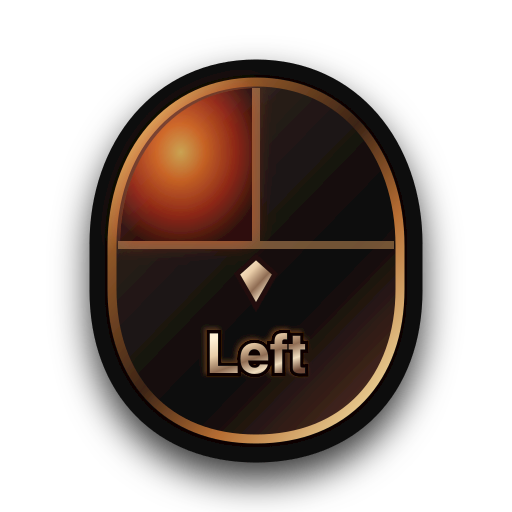 Left mouse button input glyph