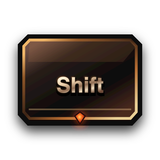 Shift key input glyph