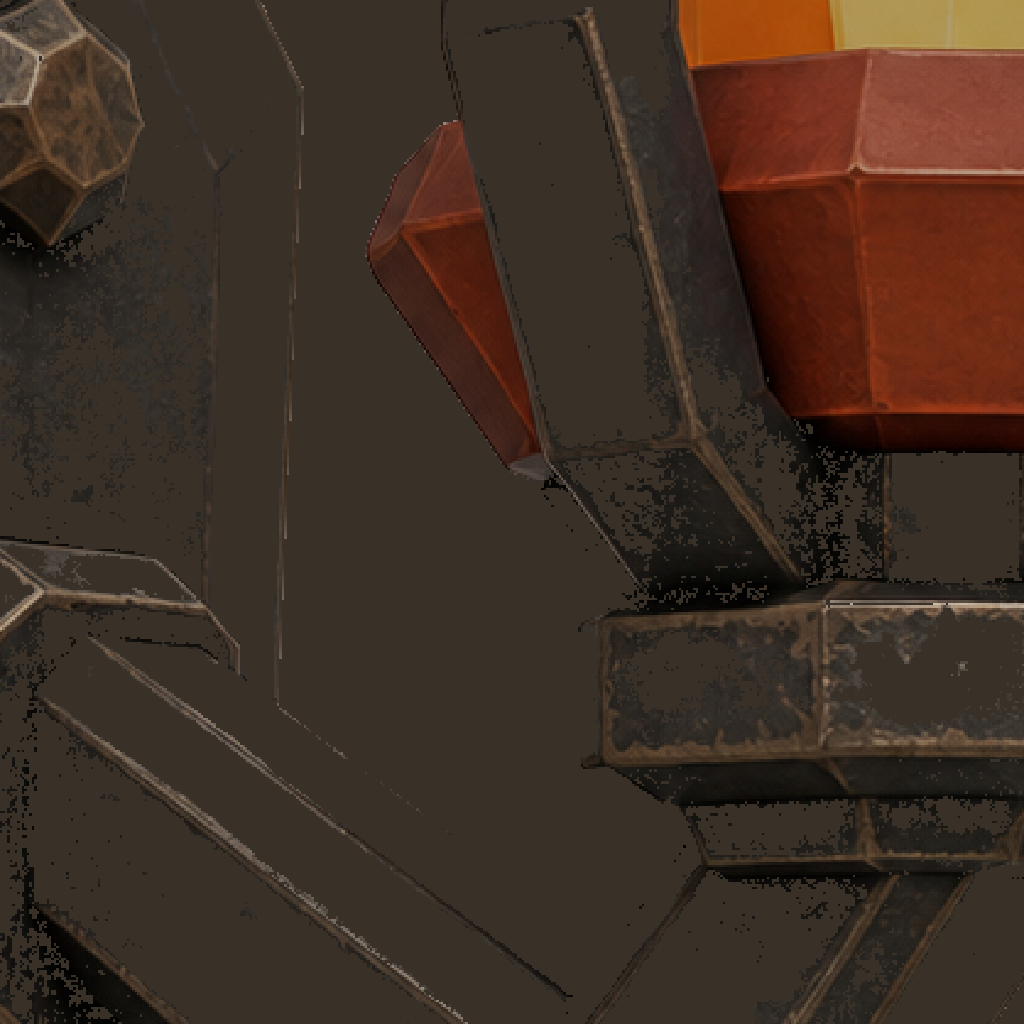 Blackened iron PBR set albedo channel