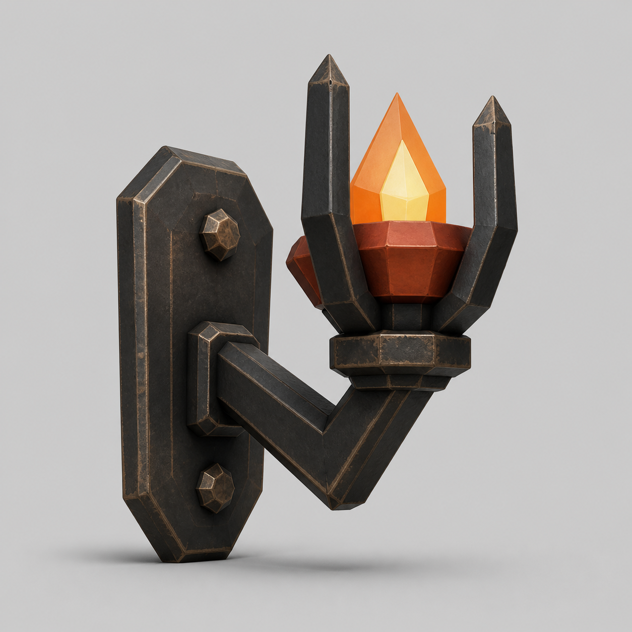 Ember wall torch PNG reference